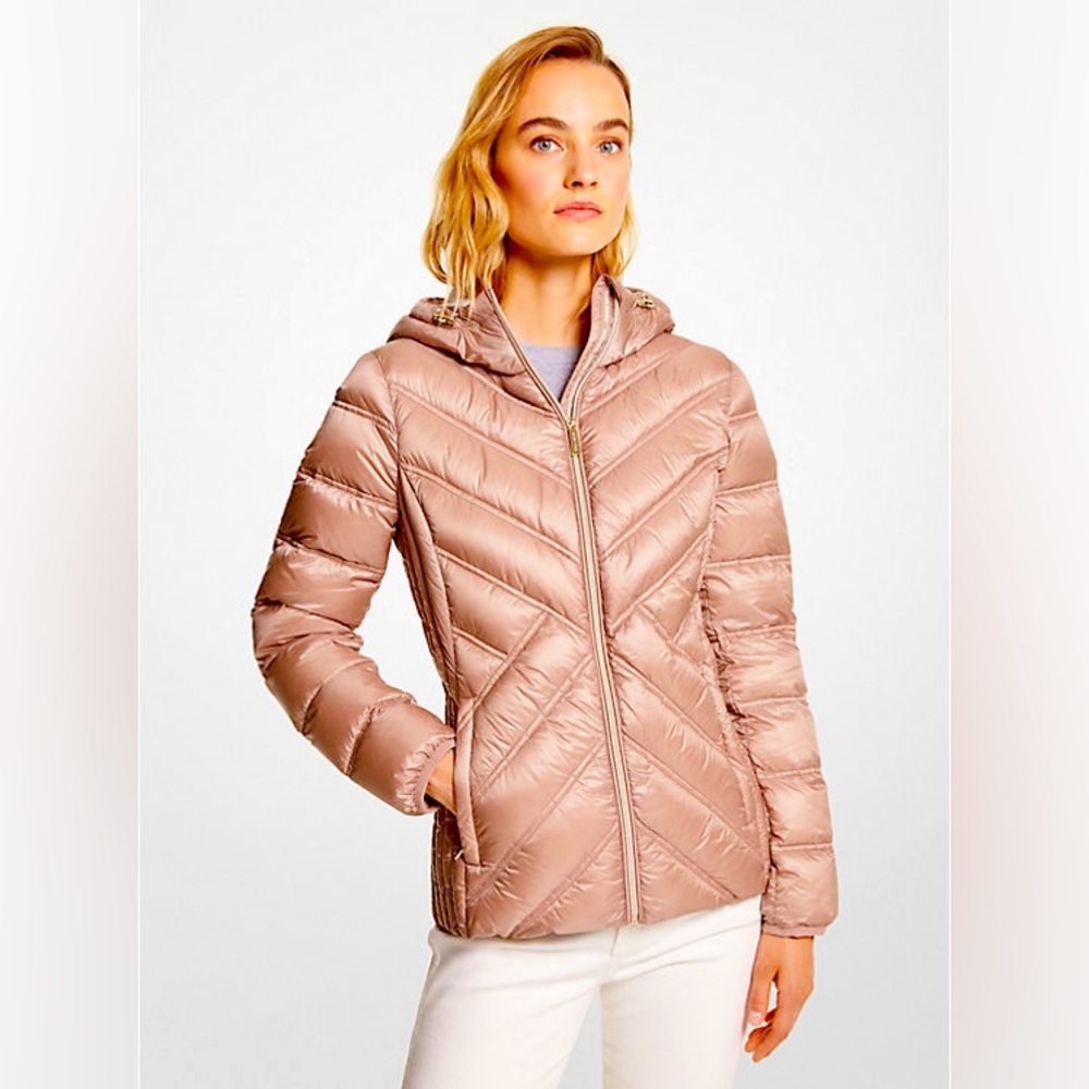 Michael Kors Women's Pink Quilted Jacket
